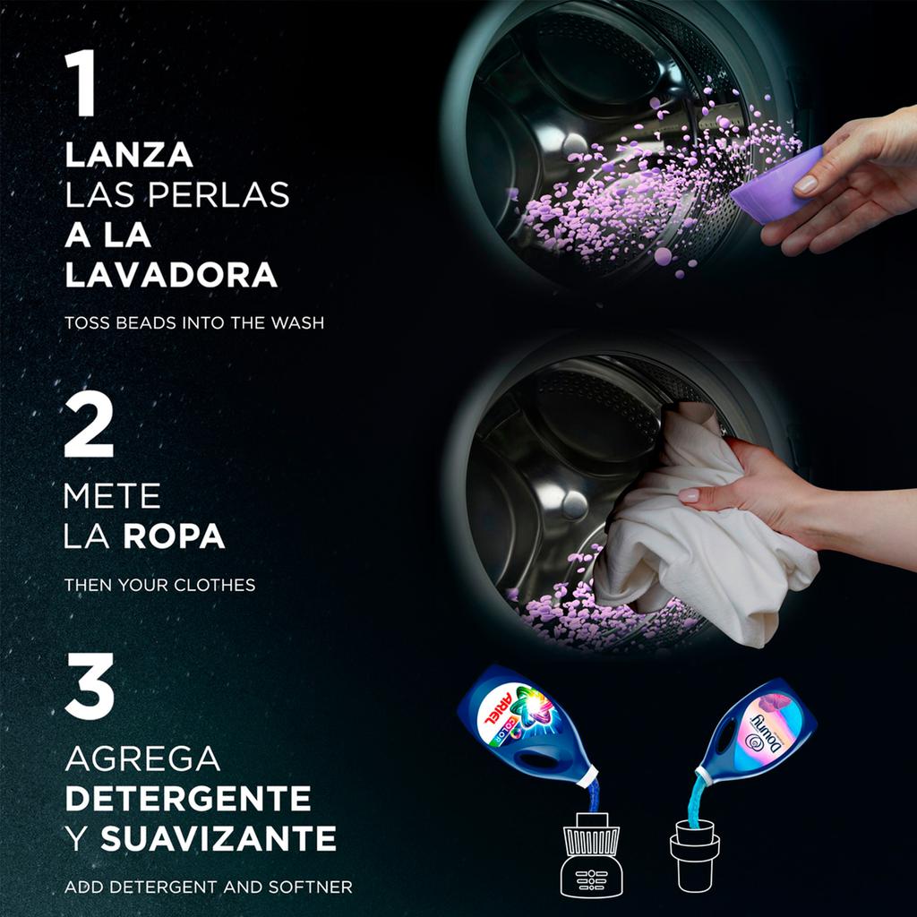 Downy Infusions Calm Perlas de Perfume Intensificadoras de Aroma a Lavanda y Vainilla 963 g / 34 oz