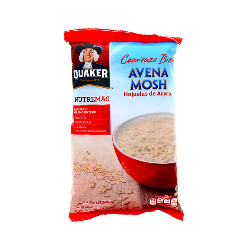 Avena Hojuelas Quaker Mosh Nutremas 350Gr