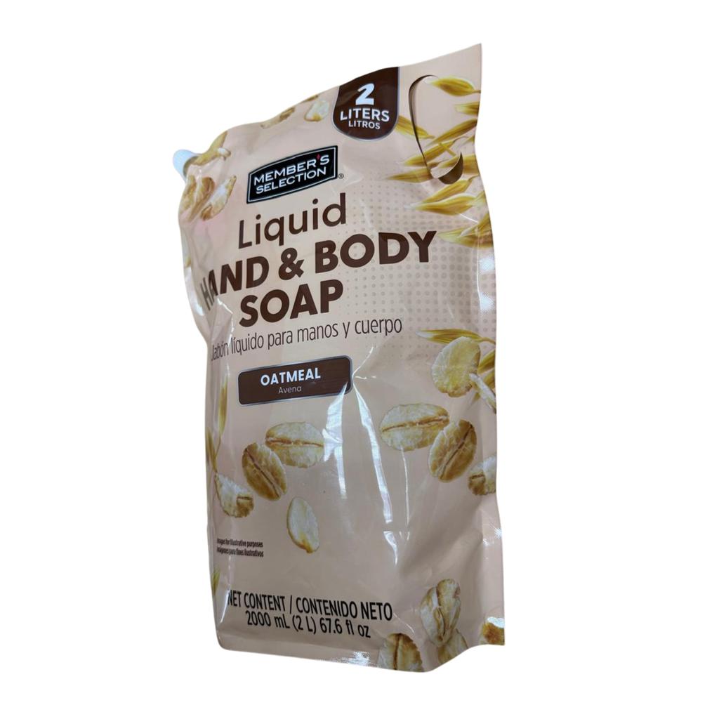 Member´s Selection Jabón Líquido para Manos y Cuerpo Avena 2 L / 67.6 oz