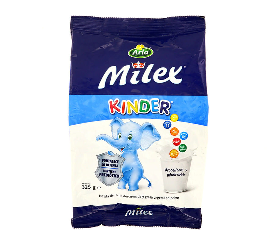 Leche En Polvo Arla Milex Kinder Descremada 325 Gr