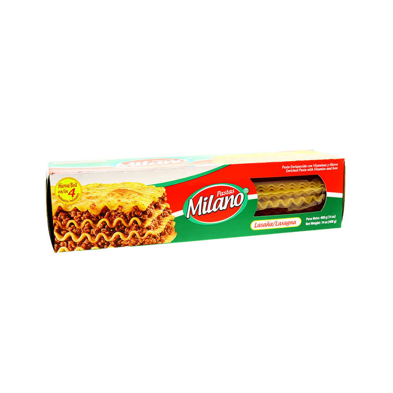 Lasaña Pastas Milano 400 Gr