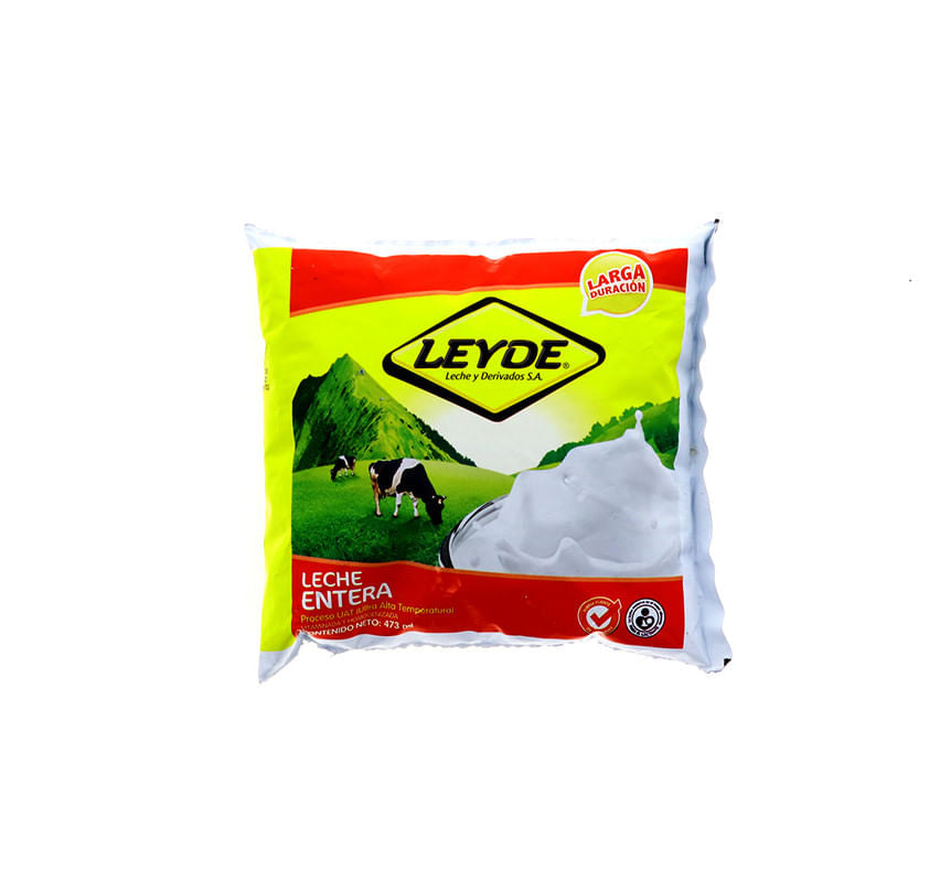 Leche Uht Leyde Entera Bolsa 473 Ml