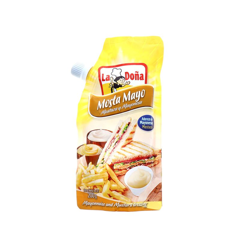 Aderezo La Doña Mostaza Y Mayonesa Doypack 200 Gr
