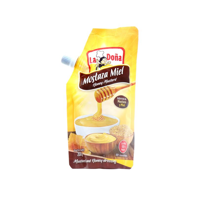 Aderezo La Doña Mostaza Y Miel Doypack 200 Gr