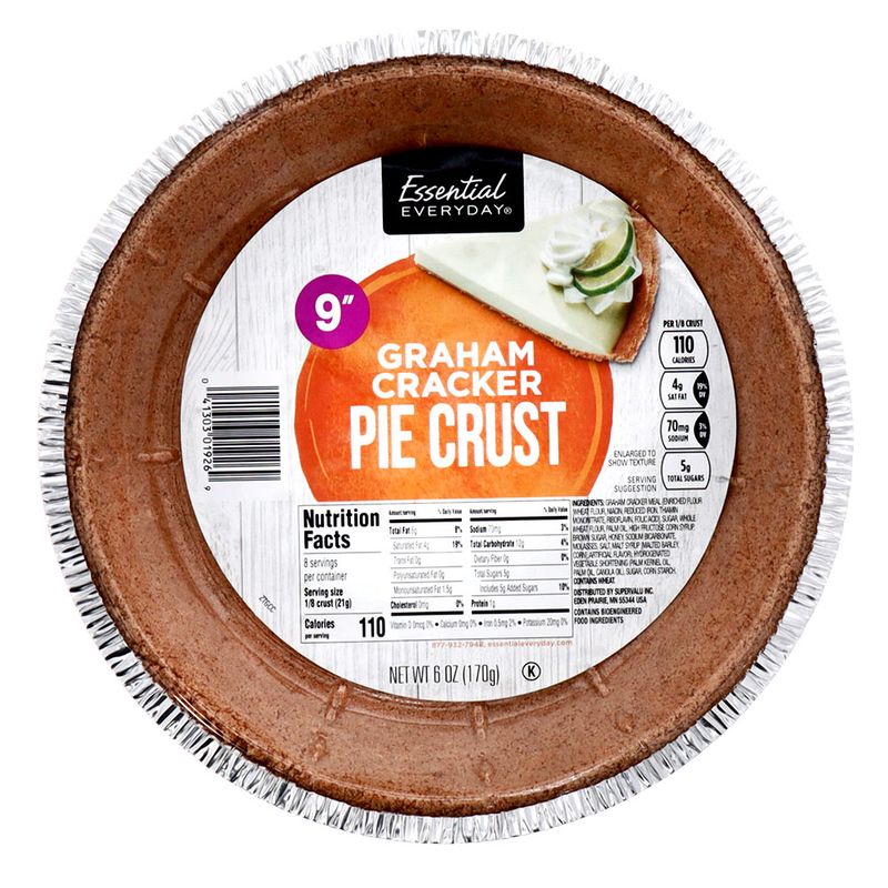 Pie Crust Ee Graham Cracker N 9.6Oz Essential Everyday