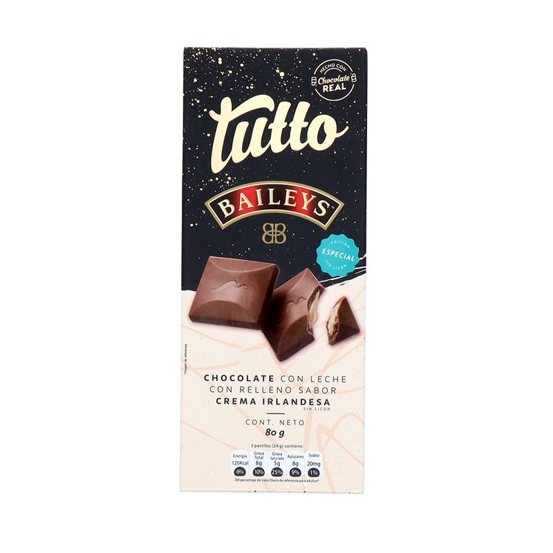 Chocolate Tutto Baileys Leche Relleno Crema Irlandesa 80 G