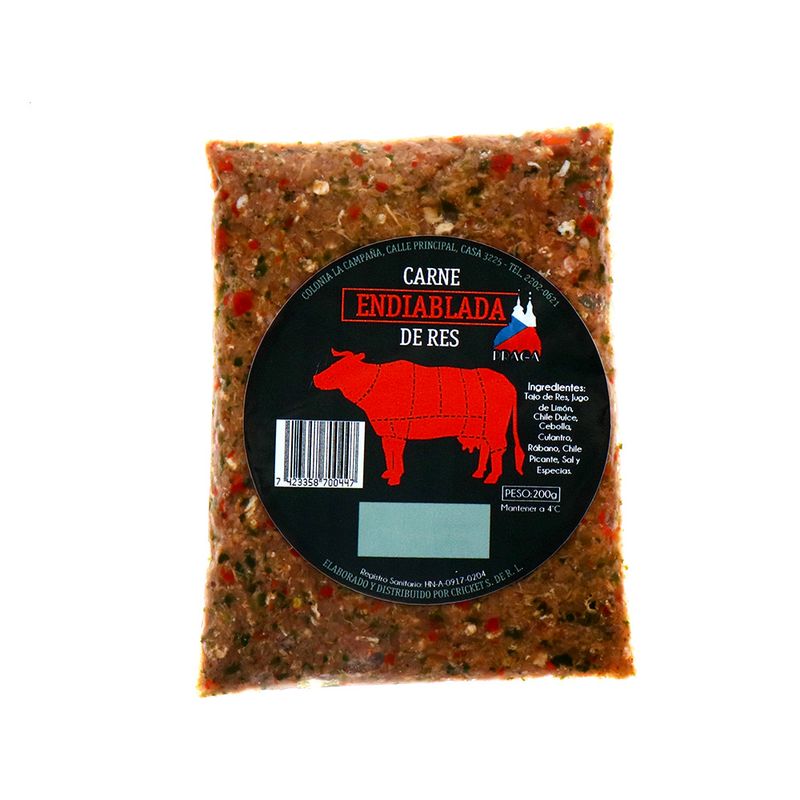 Carne Endiablada Hondureña de Res 200 Gr