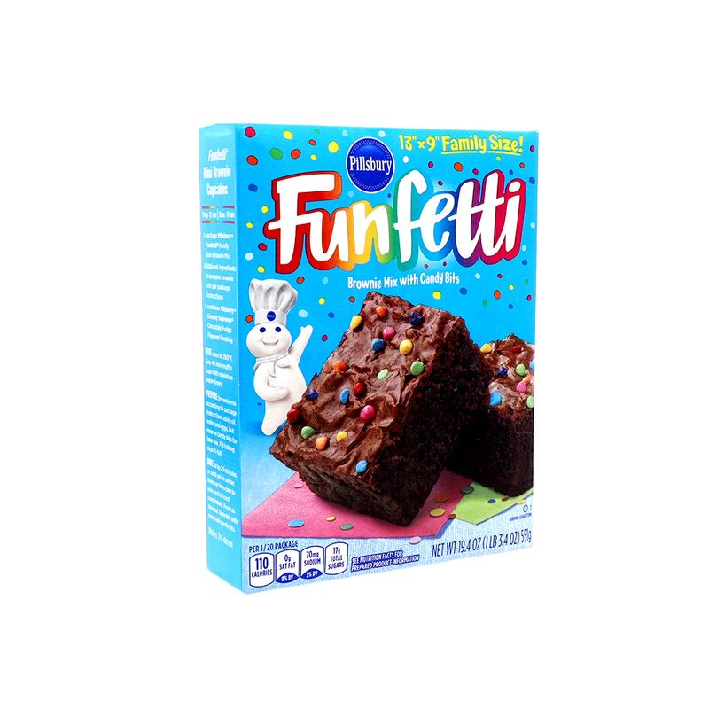 Fudge Pilssbury Chocolate Funfetti 15.2 Oz
