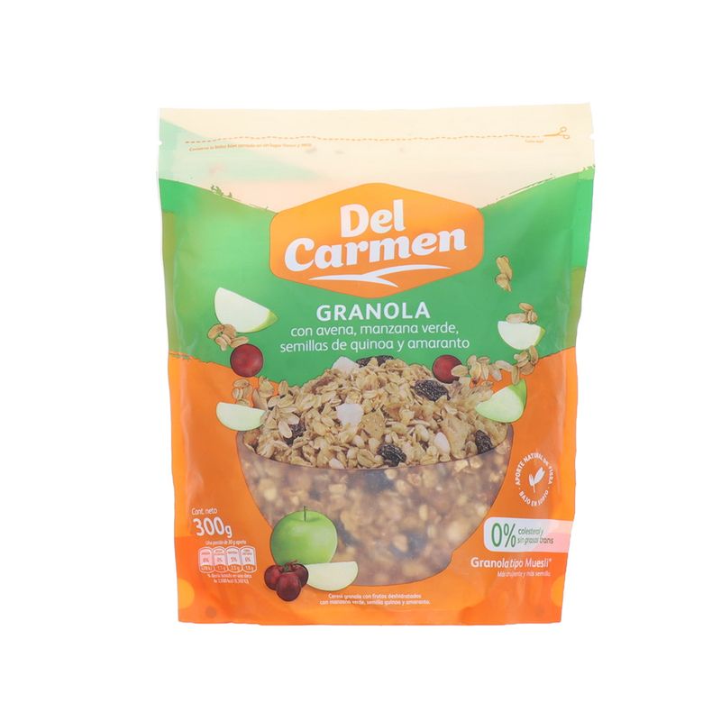 Granola Del Carmen Con Avena Manzana Verde 360 Gr