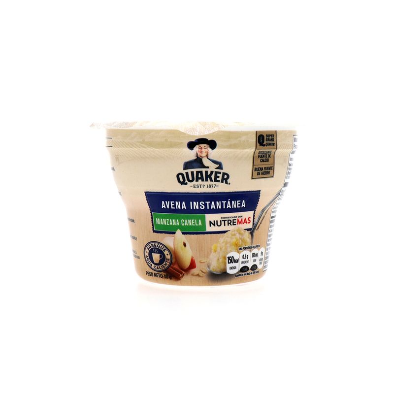 Avena Instantánea Quaker Nutremas Manzana Canela Con Leche 40 Gr