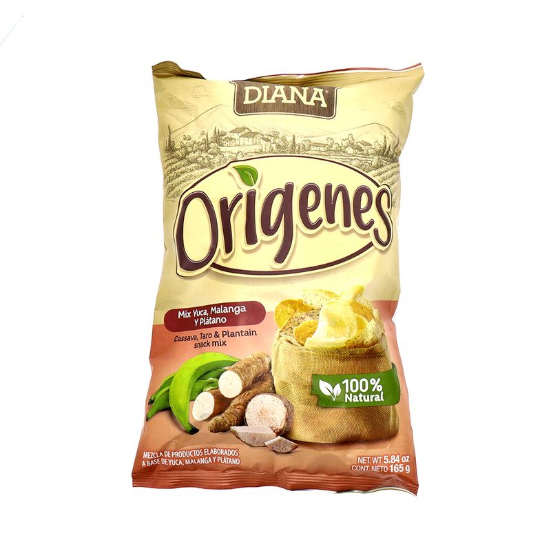 Chips Mix Diana Orígenes Yuca Malanga Y Plátano 165 Gr
