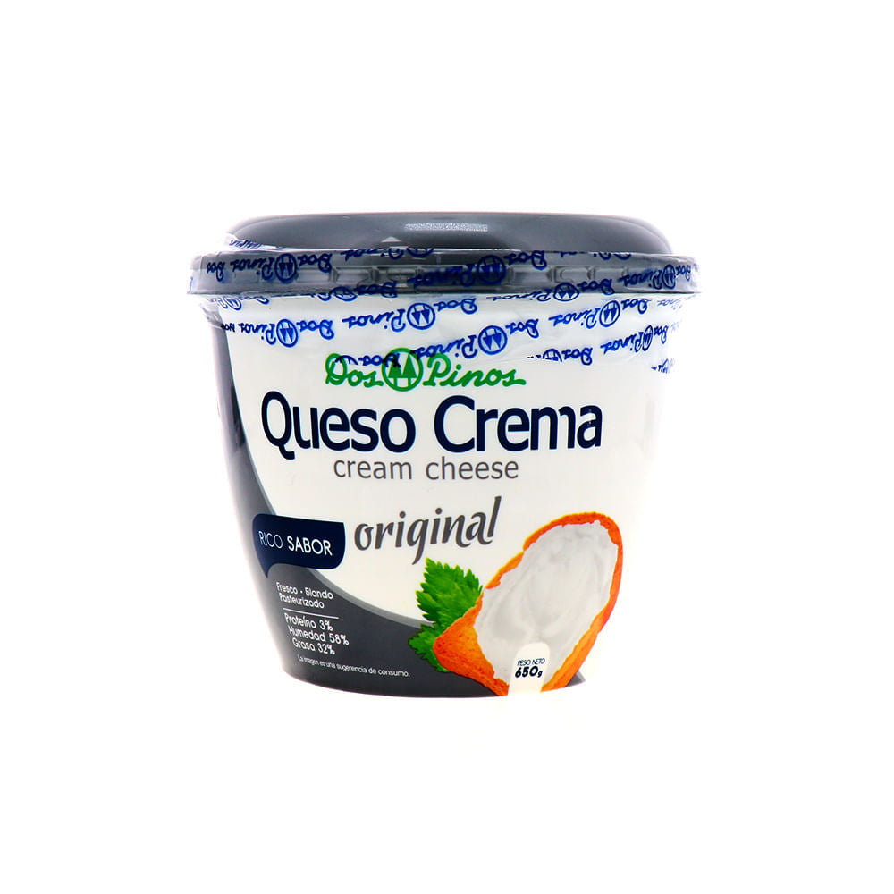 Queso Crema Dos Pinos Original 650 Gr