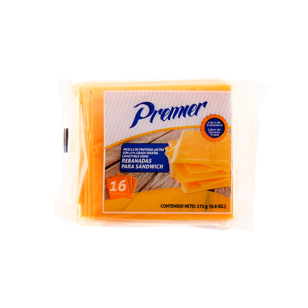 Queso Premier Rebanado 272 Gr