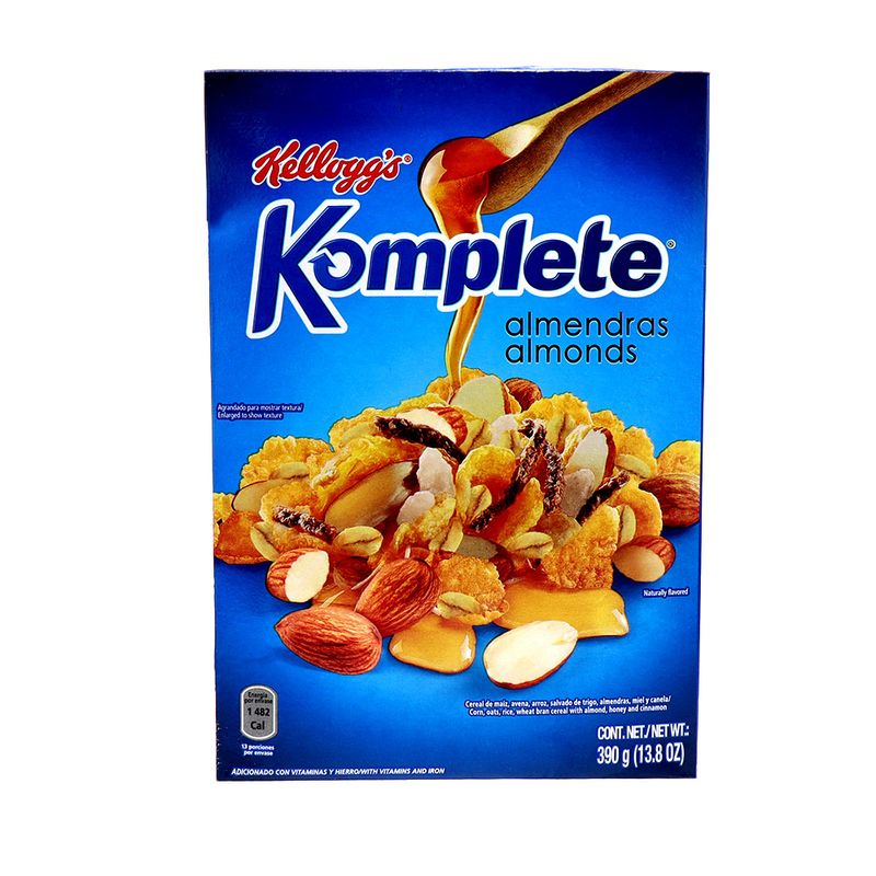 Cereal Kelloggs Komplete Almendra 390 Gr