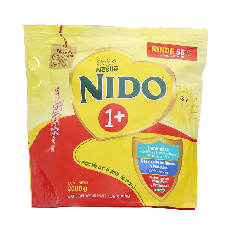 Leche En Polvo Nido 1+ 2000Gr