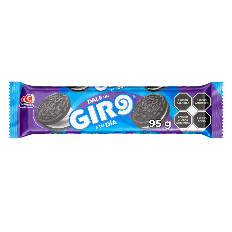 Galleta Gamesa Giro Tipo Sandwich Sabor Vainilla 95 Gr