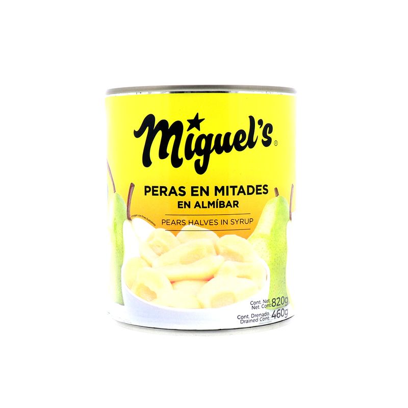 Peras En Almibar Miguels Mitades 820 Gr