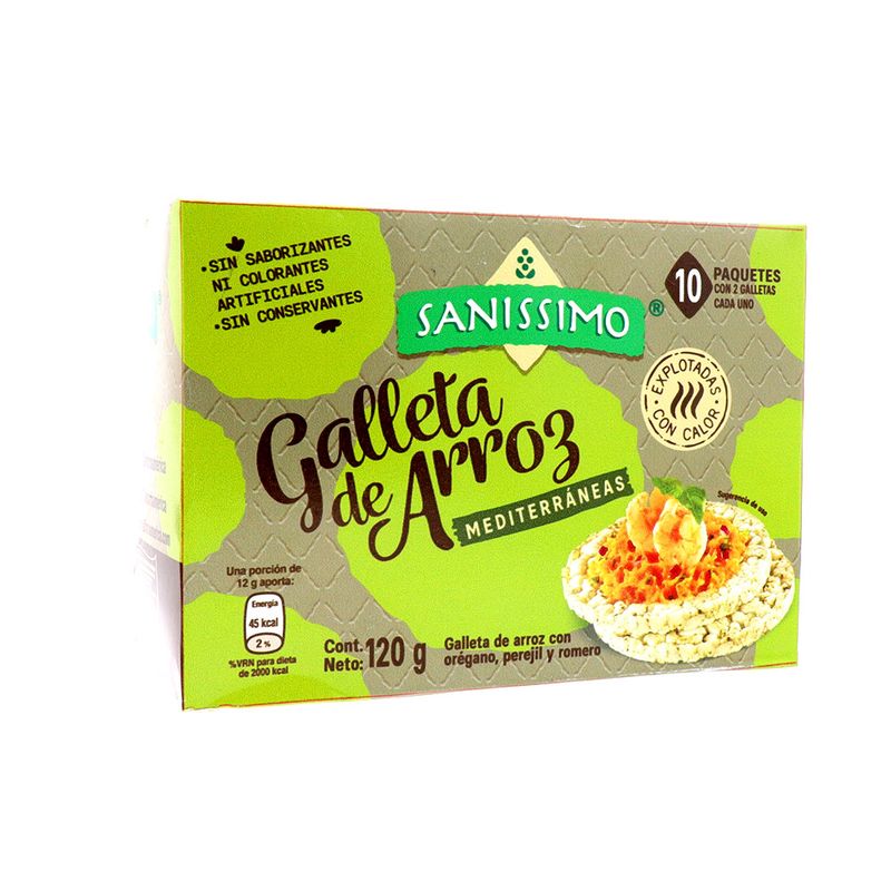 Galleta De Arroz Sanissimo Mediterráneas 120 Gr