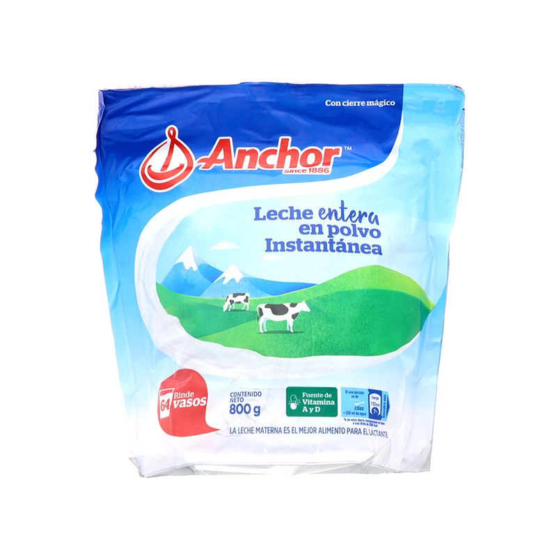 Leche Anchor Entera Instantánea 800 Gr