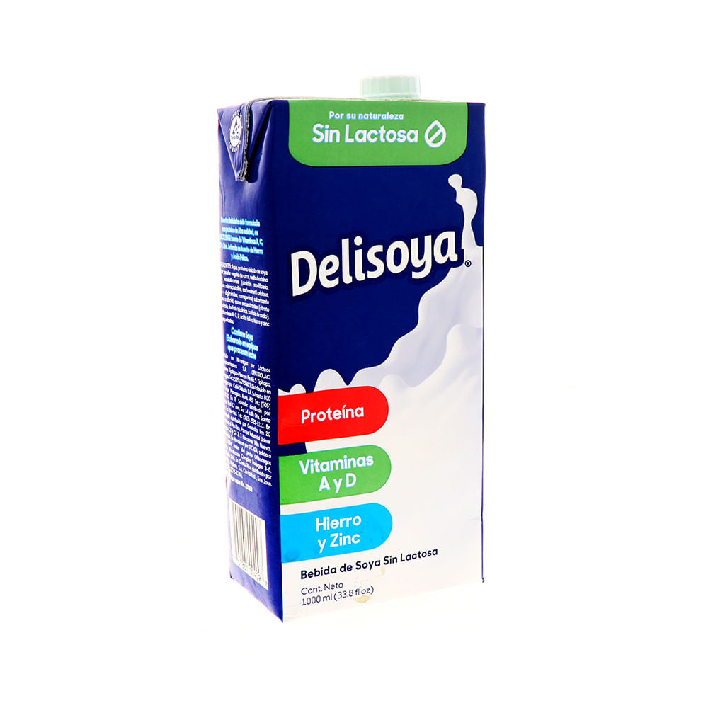 Bebida Uht Delisoya Sin Lactosa 1000 Ml