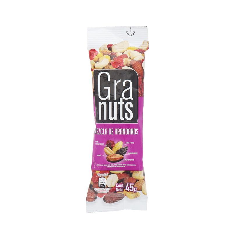 Mezcla De Arándanos Granuts 45 Gr