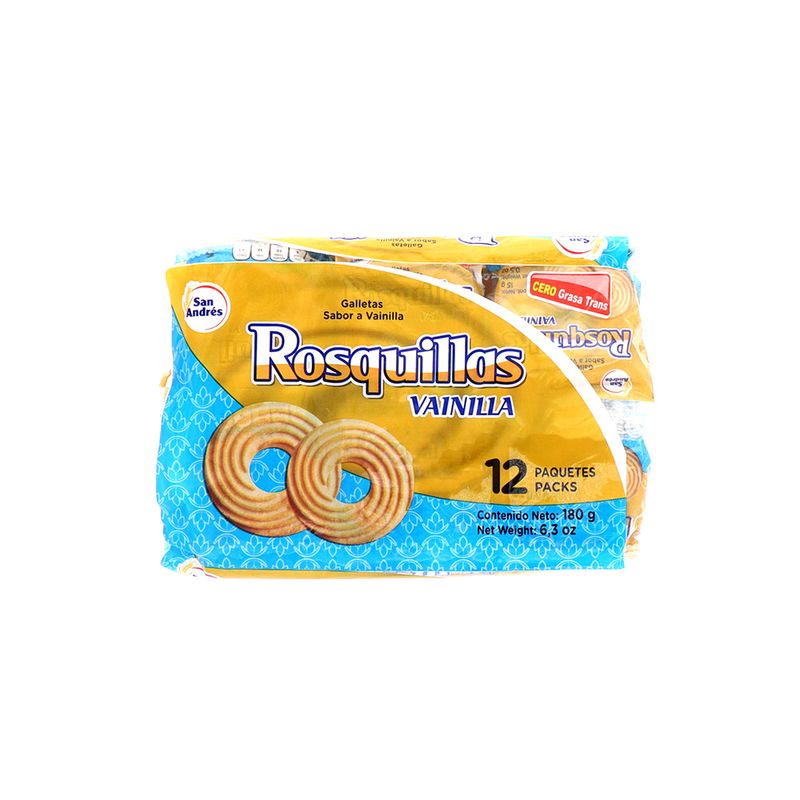 Galleta San Andrés Rosquilla Vainilla 180Gr