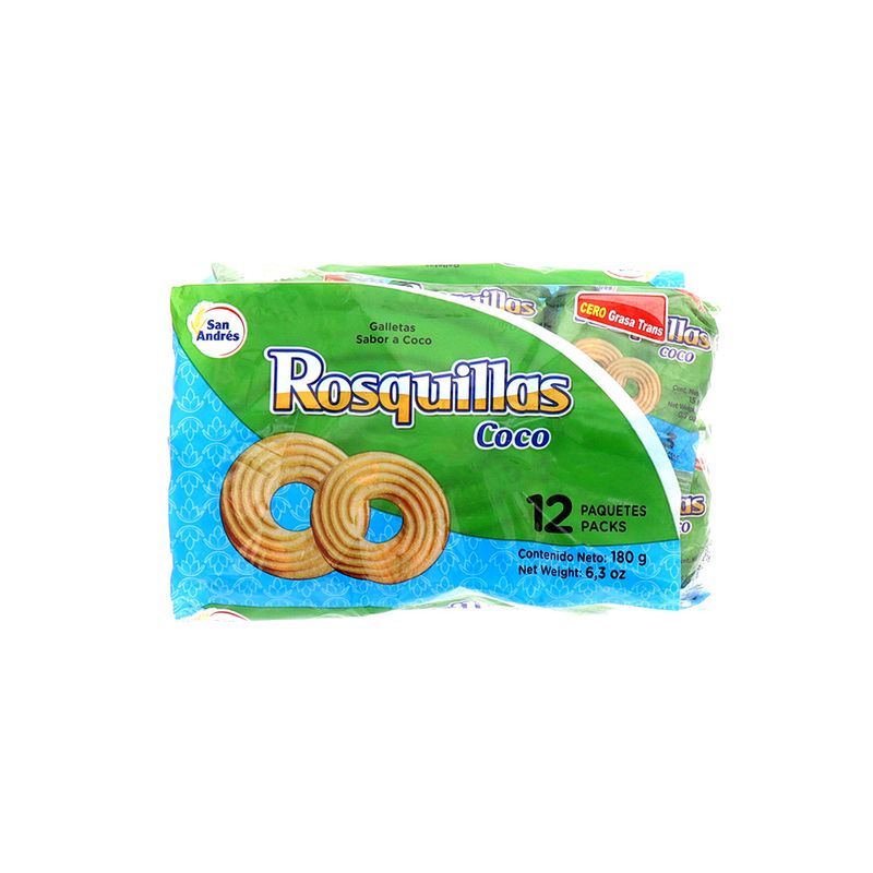 Galleta San Andrés Rosquillas Coco 180Gr
