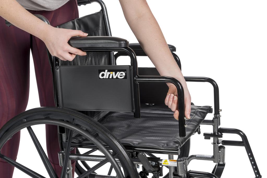 Silla de Ruedas Manual Plateada Sport Ii PS-SSP218DDA-SF