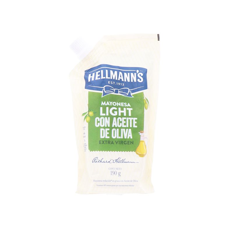Mayonesa Hellmanns Light Aceite De Oliva 190Gr