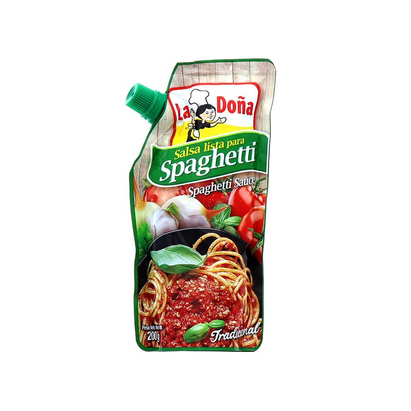 Salsa Para Spaghetti La Doña Tradicional 200 Gr