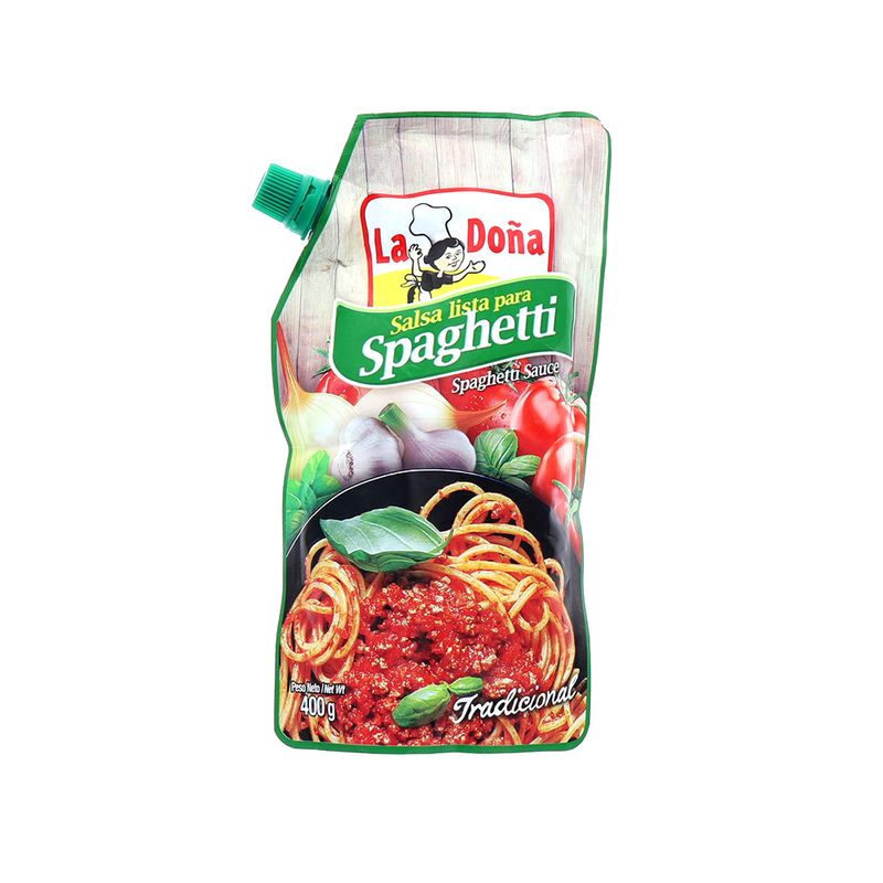 Salsa Para Spaghetti La Doña Tradicional 400 Gr
