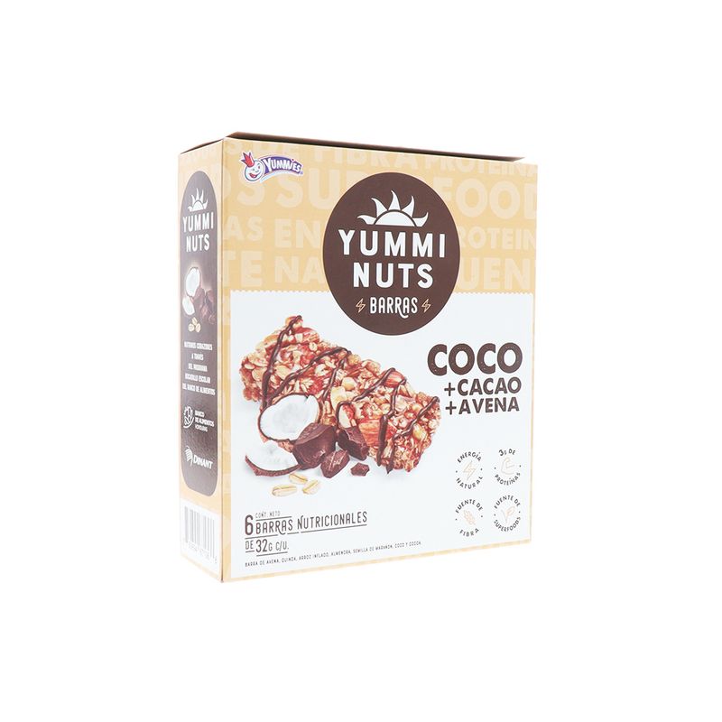 Barra De Avena Yummies Coco+Cacao 128 Gr