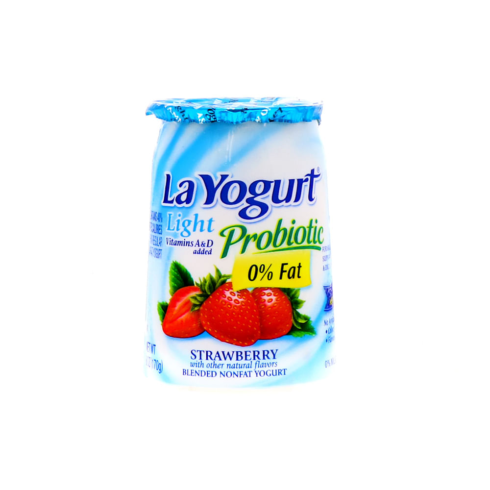 Yogurt Probiótico La Yogurt Light Sabor Fresa 6 Oz