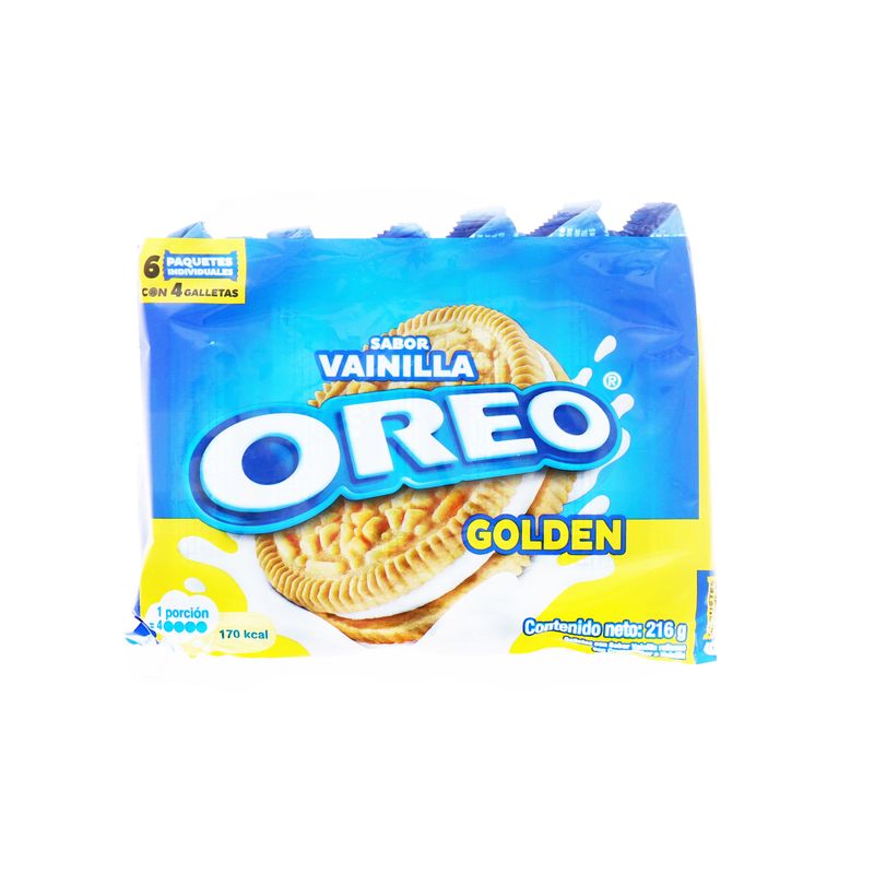 Galleta Oreo Golden Sabor Vainilla 216 Gr