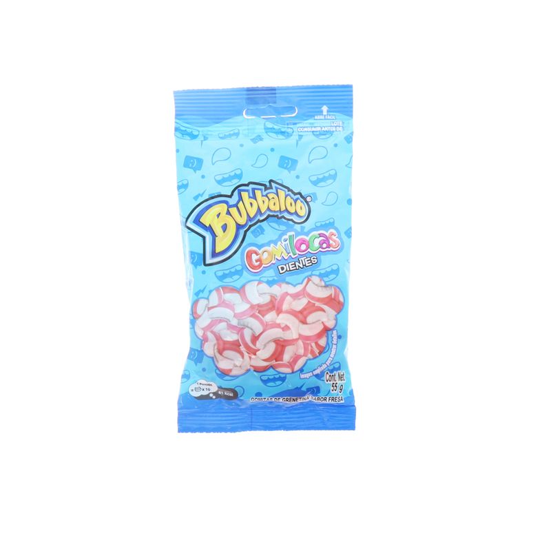 Gomitas Bubbaloo Gomilocas Dientes 55 Gr