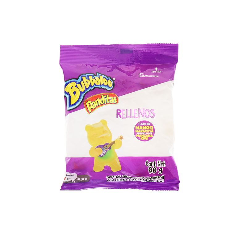 Gomitas Bubbaloo Panditas Rellenos 90 Gr