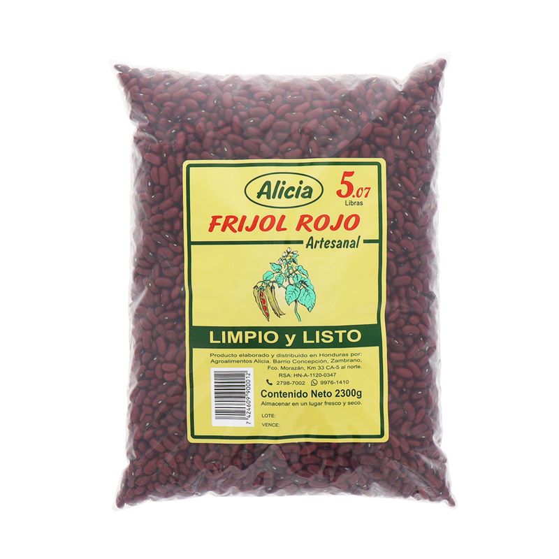 Frijol Rojo Alicia Artesanal 2300 Gr