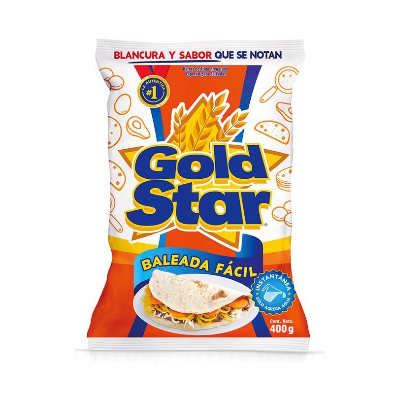 Harina De Trigo Gold Star Baleada Facil 400 Gr