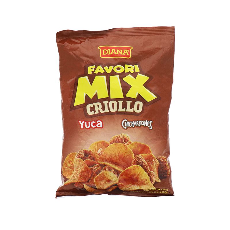 Yuca Diana Favori Mix Con Chicharrón 128 Gr
