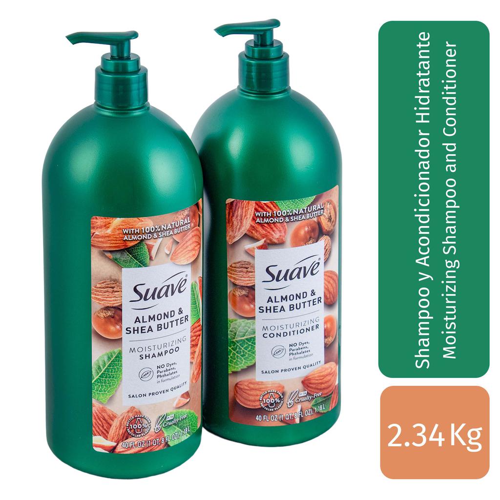 Suave Almendra y Karité Shampoo + Acondicionador 2 Unidades / 1.18 L
