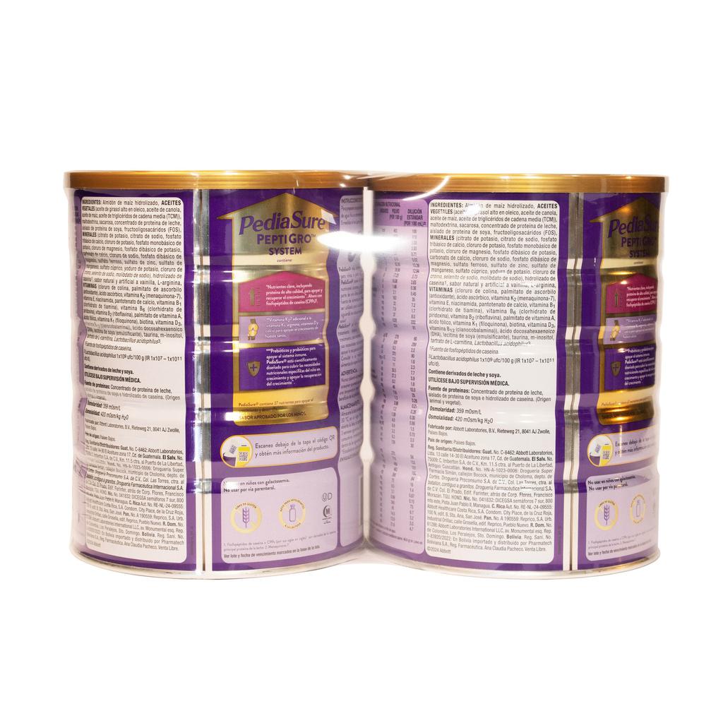 Pediasure Suplemento para el Crecimiento Infantil Sabor Vainilla 2 Unidades / 850 g
