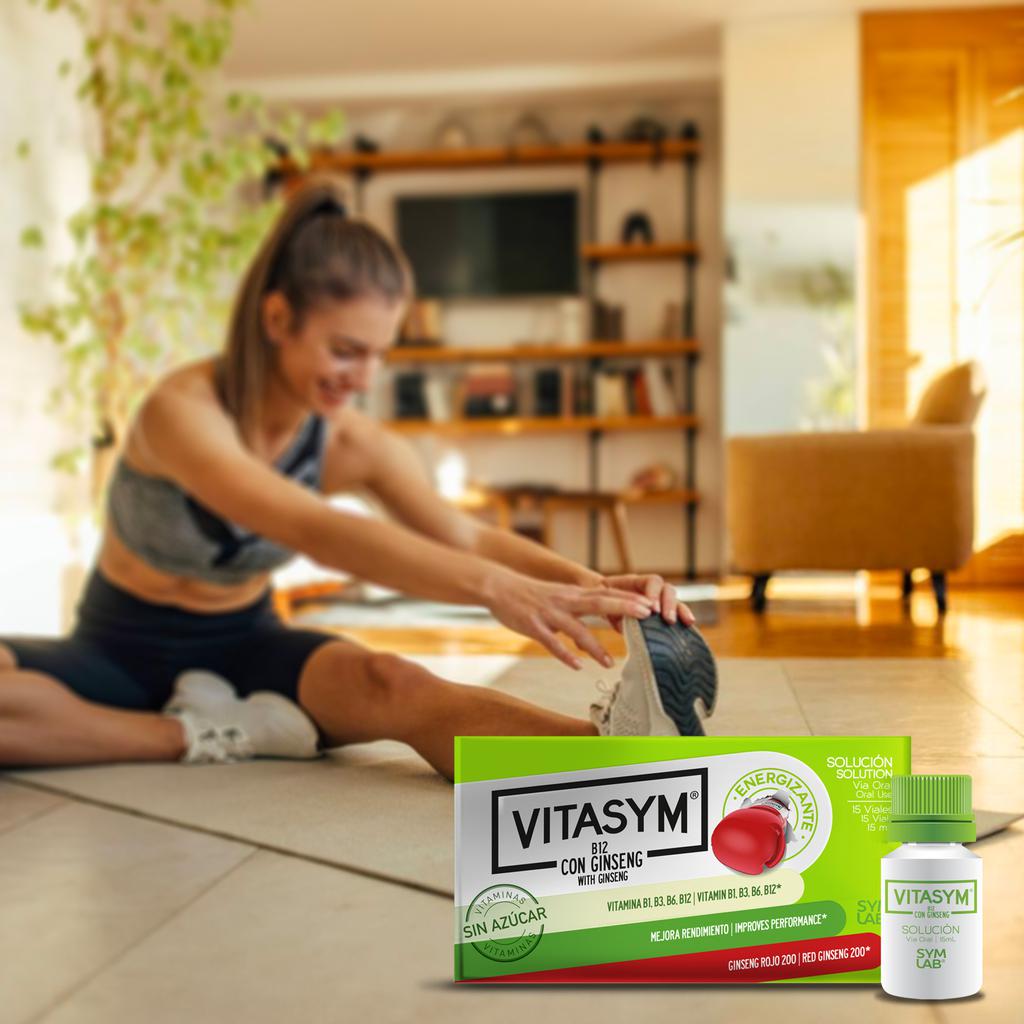 Vitasym Complejo B con Ginseng Rojo 15 Unidades / 15 mL