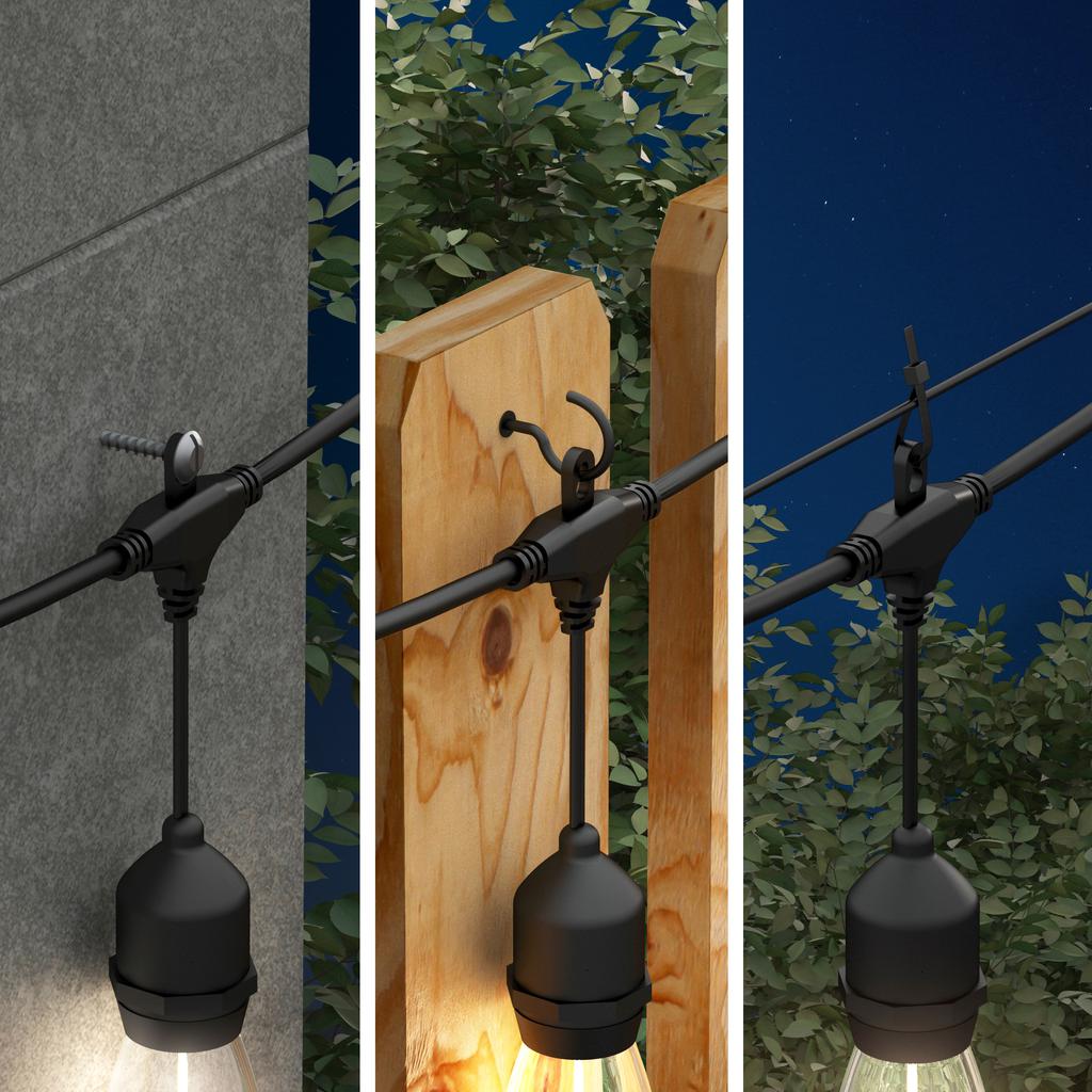 Artika Luces LED Solares en Cadena 20 Bombillos 12. 8 m / 42 ft