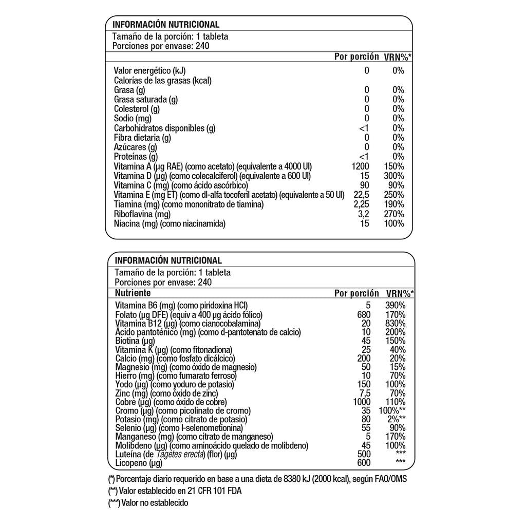 Member's Selection Multivitamínico Diario para Adultos 240 Unidades