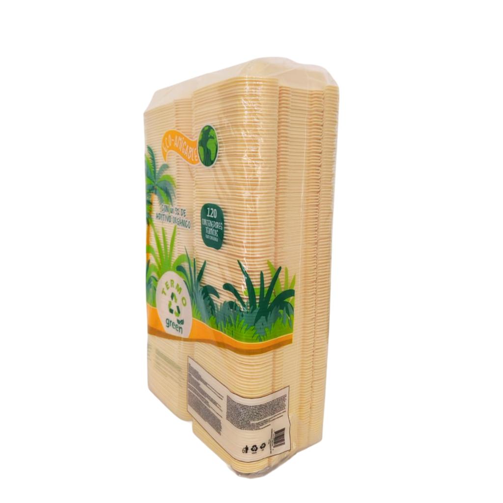 Termogreen Contenedor 20.32 cm x 20.32 cm / 8” x 8” Sin División / 120 Unidades