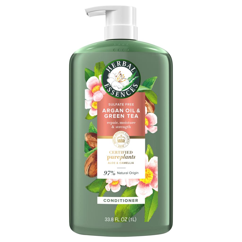 Herbal Essences Acondicionador de Aceite de Argán y Té Verde 1 L / 33.8 oz