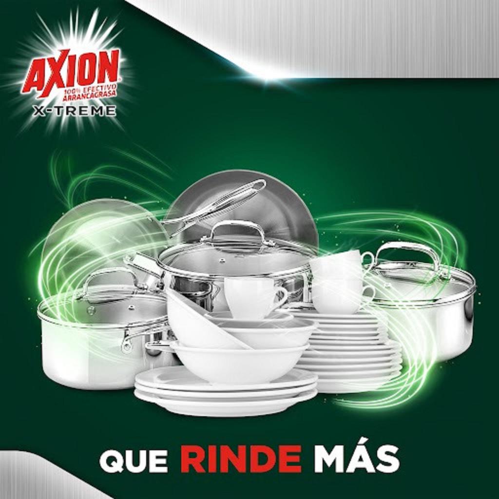 Axion X-Treme Arranca Grasa Jabon Lava Vajillas Liquido 2.8 L / 94.67 oz