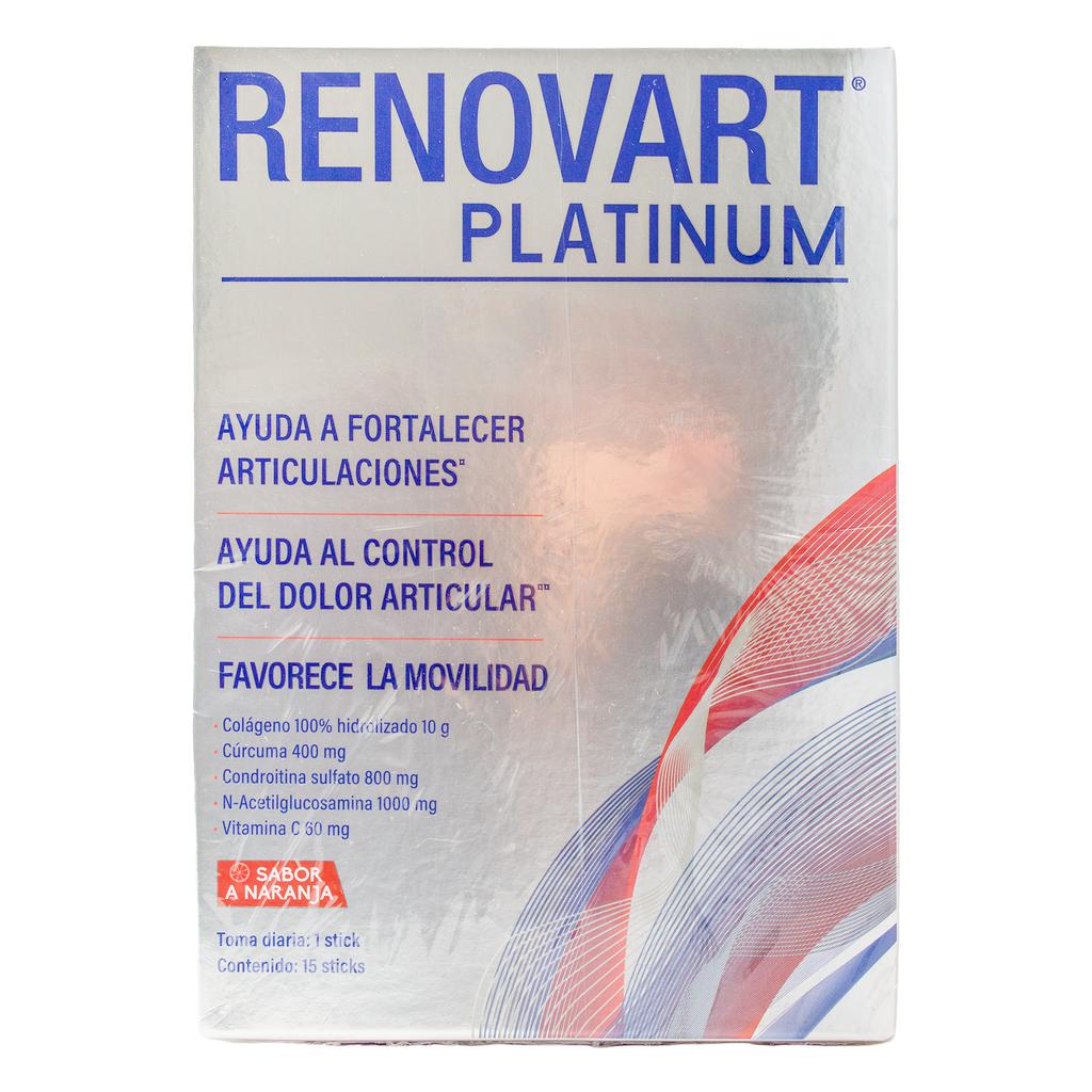 Renovart Platinum Suplemento Alimenticio Sabor a Naranja 3 Unidades / 15 Sobres