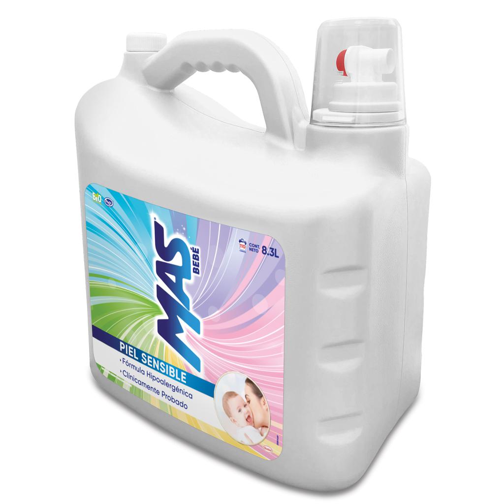 Mas Bebé Detergente Líquido para Ropa 8.3 L / 280 oz