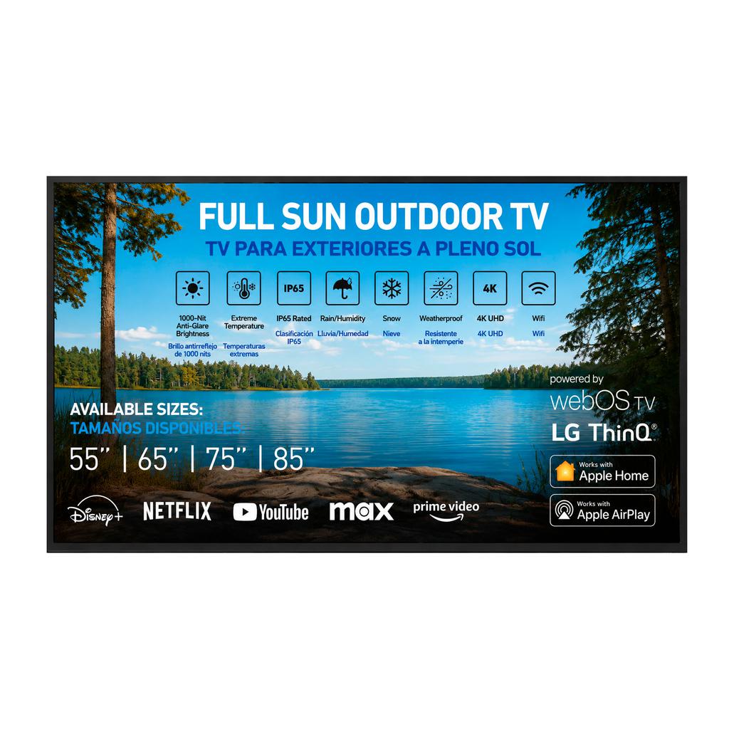 Sonagi 140 cm + Pulgadas Smart WebOs UHD TV para Exteriores S55U1000A1NA